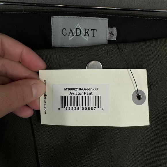 Cadet Clothing Pants Mens Size 38 Green Aviator Pant NWT Cuffed Military - Picture 10 of 10